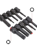 Grabsome 10 Piece Square Bit Socket Set Built Tough With Impact Ready CR-MO Steel Big Time Garage Gear For Heavy Duty Jobs Featuring M5 Through M18 Sizes Plus Nifty Storage Case You Gonna Love This Awesome Tool Kit, 10-piece square bits