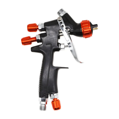 Pro Hvlp Spray Gun With 1.2Mm Needle And 250Ml Reservoir For Auto Paint And Clear Coat with comfy handle detail