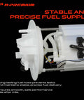 Top Shelf Electric Fuel Pump Module Assembly With Integrated Pressure Sensor Direct Fit For Mercedes Benz Gl450 Gl550 Gle Gle63 Glam showing fuel inlet and hoses.