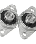 8Pcs Heavy Duty Pillow Block Bearings 8mm Bore Zinc Alloy Housing Rhombic Flange Self Aligning Industrial Equipment Parts on white