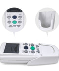 Ceiling Fan Remote Control Replacement For Hampton Bay Thermostatic with reverse button, display and battery compartment visible.
