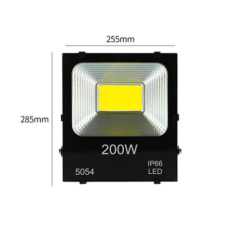 JUDYSSY Led Flood Light Outdoor Waterproof Lighting 50W100W Flood Light Industrial Lighting 400W600W High Power Flood Light for Court,Garden,Warehouse,6000 K200W，200W LED flood light with IP66 waterproof rating and modern design.