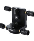 Rock Solid Astronomical Telescope Tripod Adapter Guide Mount With Double Screw Alt Az Micro Knobs And Bearing Clamp 6.5 Degree Range