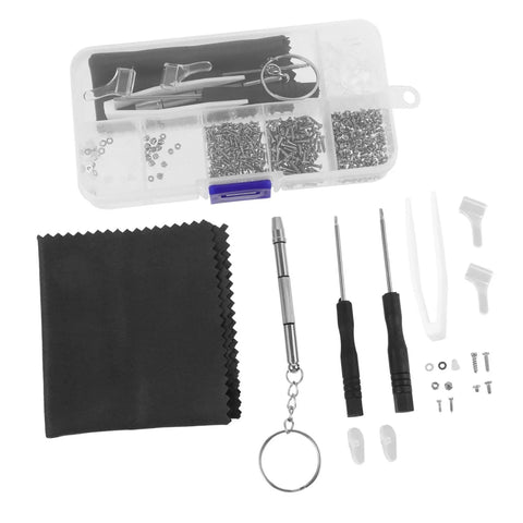 Eyeglass Repair Tools Kit With Screws Nose Pads And Tiny Screwdriver For Quick Glasses Fix On The Go Portable Eyewear Maintenance Kit