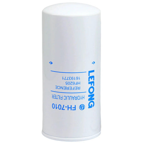 FH7010 Spin On Hydraulic Oil Filter Replaces 149412 RSU149412 P179089 for Ditch Witch, white cylindrical body with blue text