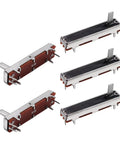 5-pack 10K Linear Slide Potentiometer Carbon Film Fader 3-Pin Variable Resistors for DJ mixers, 45x9mm, B10K