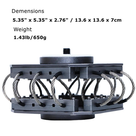Vibration Isolator Wire Mount For DJI RS 4 Pro RS 4 RS 3 RS 3 Pro RS 3 Mini RS 2 RSC 2 Gimbal, aluminum frame with steel wires