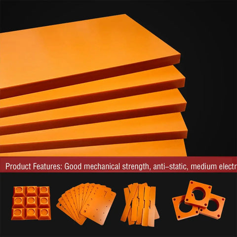 Red Phenolic Resin Sheet 0.5mm Thick 100x150mm Insulation Sheet For ICT IET Test Fixtures Machining Ready 5 Pack Pro Grade Durable Phenolic Plastic Board For DIY And Industrial Projects, stacked orange sheets