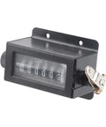 No Sweat Mechanical Hand Clicker, Six Digit Tally Tracker For Inventory And Sports Gear, Built Tough With Easy Rotary Reset showing front view.