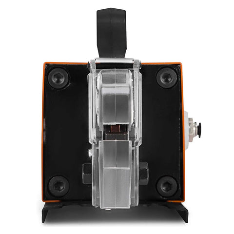 Tough Pneumatic Crimping Tool Air Powered Wire Terminal Crimping Machine With Ten Die Sets For Thick Wires Up To 16mm Square top view showing precision mechanism.