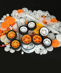 174 Piece Plastic Gear Set For DC Motors And RC Cars Trucks And Robots Includes Single Gear Spindle Gear Reduction Gear Axles