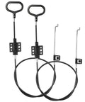 Get Your Sluggish Couch Back On Its Feet With This Two Pack Recliner Cable Replacement Set featuring heavy-duty black pull cables.