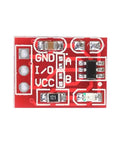 20 Pieces TTP223 Capacitive Touch Switch Modules With Self Locking And Jog Modes For Arduino Projects Maker Friendly DIY Electronics Accessory Powered From 2.5V To 5.5V Compact 15x11mm Red Button Sensor Set front view
