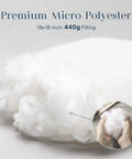 Premium micro polyester filling for Outdoor Pillow Inserts 18x18 Inch Waterproof Striped With Reinforced Piping Pack Of 2.