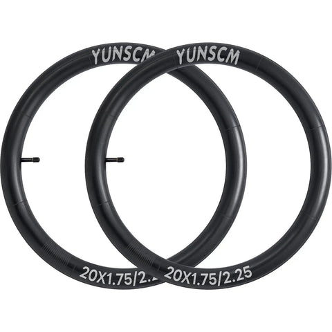 Two Heavy Duty 20 Inch Bike Inner Tubes 20x1.75 To 20x2.25 Premium Butyl Tubes For Kids BMX City And Mountain Bikes With Schrader Valve