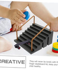Fingerboard Skateboard Ramp Set Two Piece Mini Skatepark Obstacle Accessories for Kids with stairs and rails