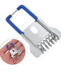 30 Pack Recessed Lighting Clips and Lamp Trim Springs for LED Panels, shown in hand for scale, durable iron material