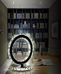 Ferris Wheel Shaped Crystal Table Lamp With LED White Light Sleek Dope Glow Durable K9 Crystal And Stainless Steel