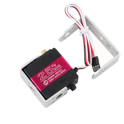 25Kg Dual Shaft U Mount RC Digital Servo with Full Metal Gear Waterproof Construction for Robotic Arm