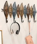 Hella Sturdy Wall Mounted Coat Rack With Reinforced Hooks For Clothes Hats And Robes Totally Multipurpose Entryway Organizer Keeps Your Gear Neatly Arranged For Home Use with decorative leaf design