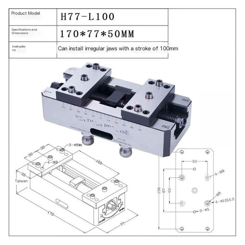 Self-Centering Vise Clamp For Pipes And Round Stock, Quick Action Clamping, Easy Sanding And Machining, mechanical drawing