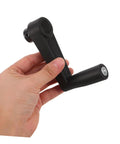 Upgrade Your Setup With This Super Cool Unomor Plastic Hand Crank Handle Replacement Featuring A Sweet 10mm Round Hole For Milling Machines Work Benches And Camping Gear Ergonomic Grip Makes It Easy Peasy To Use Lightweight Durable Design Ensures Long - hand-held plastic crank handle with ergonomic grip.