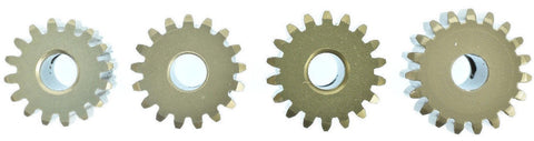 48 Pitch Aluminum Pinion Gear Set 9751 For RC Trucks And RVs Fits 540 And 550 Size Motors 1/8 Inch Output Shaft Includes Four Set Screws
