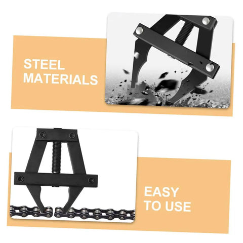 Heavy Duty Motorcycle Chain Tensioner Chain Adjuster Tool for Quick Bike Tune Ups Universal Fit, steel design, easy chain alignment.