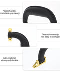 Close-up of Vintage Gold Cabinet Handles 5Pc Set displaying handle design and gold accents, retro drawer pulls