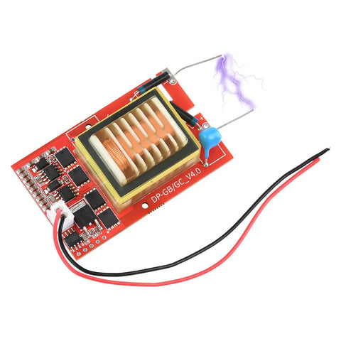 Compact Dc Booster Module Powers 9 To 24V Right Into A Knockout 10Kv Up To 20Kv High Voltage Generator with wires and coils