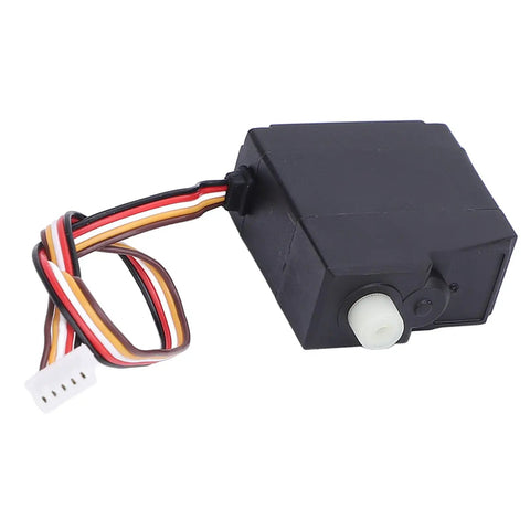 High Octane Digital RC Servo Motor With Heavy Duty Metal Gears And Kickass Precision Machined Design For Rock Solid Steering and Snappy Response In DIY RC Car Upgrades, black casing, compact design.