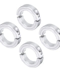 uxcell aluminum alloy shaft collars set of 5, double-split, for 1-1/2 in shaft; 2-3/8 in OD, 9/16 in thick