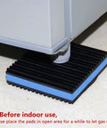 Heavy Duty Blue EVA Anti Vibration Pad Set For HVAC Systems And Appliances, Four Pack, supporting appliance foot