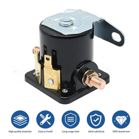 12V Start Solenoid Relay Replacement for Cummins Onan RV Generators with copper build, plug and play installation, fits 3072586 3071617 3070845 3072570.