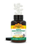 Kickstart Your Gut Game With This High Potency Papaya Digestive Enzyme Blend Featuring 200 Delicious Chewable Wafers For Keeping Things Moving Smooth And Bloat Free Daily in a bottle with wafers.