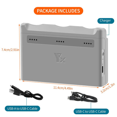 Two Way Charging Hub For Neo Drone Battery Station With Fast Charger Case And Cable, includes charger and USB cables