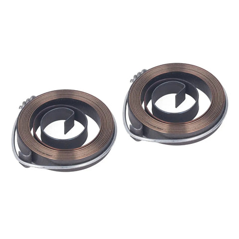 Pro Grade Heavy Duty Drill Press Return Spring 2 Pack For Bench Drills Quill Coil Replacement Chrome Steel Retraction Springs