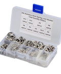 600 Pieces Stainless Steel Spring Split Lock Washer Set 304 Grade For M2 To M12 Hardware, GB93 Compliant Assortment With Elastic Gasket Kit, All In One Pro Grade Grip And Anti Rotation Fastener Kit in labeled storage case