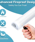 Advanced fireproof design of 78 Inch Self Adhesive Silicone Cord Cover For Walls Flexible Cable Concealer Raceway Kit.