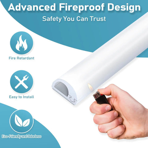 Advanced fireproof design of 78 Inch Self Adhesive Silicone Cord Cover For Walls Flexible Cable Concealer Raceway Kit.