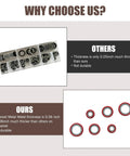 Comparison of Heavy Duty 30 Piece AC Gasket And O Ring Combo Kit For Car And Truck Air Conditioning Compressor Seals.