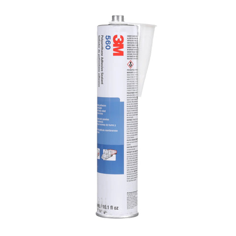 Polyurethane Adhesive Sealant 560, Black 310 mL Cartridge, side view of moisture-curing high-strength bond sealant.