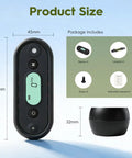 Road Trip Ready Carbon Monoxide Detector For Vehicle And Campers IP67 Waterproof Shockproof CO Alarm showing size and contents