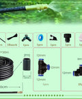Drip Irrigation Kit With 100Ft Tubing, Automatic Garden Watering System, Quick Connector, 360 Degree Nozzles, Y Distributor
