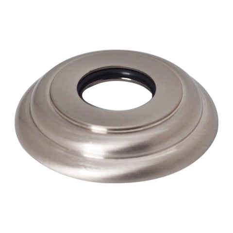 Heavy Duty Half Inch IPS Ceiling Shower Arm 36 Inch Length With Flange Satin Nickel Finish Brass Construction decorative flange