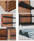 Detailed components of Badass Five Tier Heavy Duty Storage Shelves Metal Shelving Unit With Fully Adjustable Shelves.