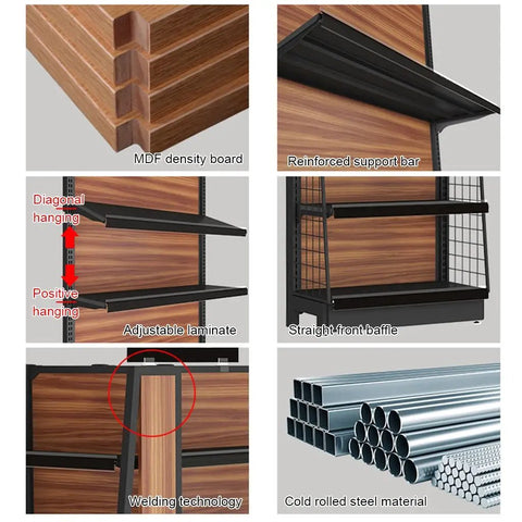 Detailed components of Badass Five Tier Heavy Duty Storage Shelves Metal Shelving Unit With Fully Adjustable Shelves.