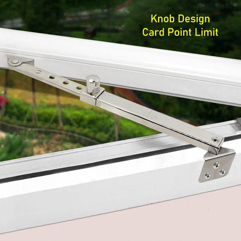 Manual Window Opener Rod Kit Aluminum Stay Rods For Greenhouse Roof Vent And Skylight, Easy Install Window Stays For Wooden Windows, Durable Aluminum Alloy, Prevents Shaking, Gardener Friendly