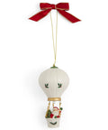 Hot Air Balloon Christmas Ornament For A Cozy Festive Vibe Durable Holiday Decor For Tree Mantel And Home Display Sleek Seasonal Ornament