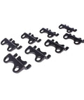 Raised One Piece Cylinder Head Guide Plates For Chevrolet Small Block V8 Engines designed for 3/8 pushrods, black oxide finish.